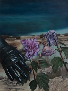 Brian Harnisch, Touch, 2021, Öl auf Leinwand, 60 x 45 cm