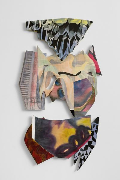 Juliane Mahler, Spiriti, 2020, Mixed Media auf Holz, 156 x 85 cm
