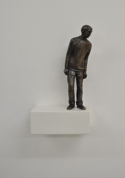 Johannes von Stenglin, Randfigur, 2012, Bronze, Sockel, Höhe 21 cm